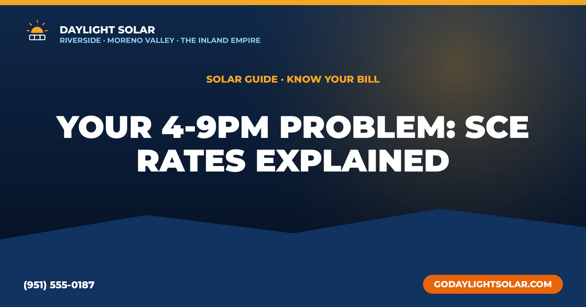 SCE Keeps Raising Rates: What the 4–9pm Window Actually Costs You Now