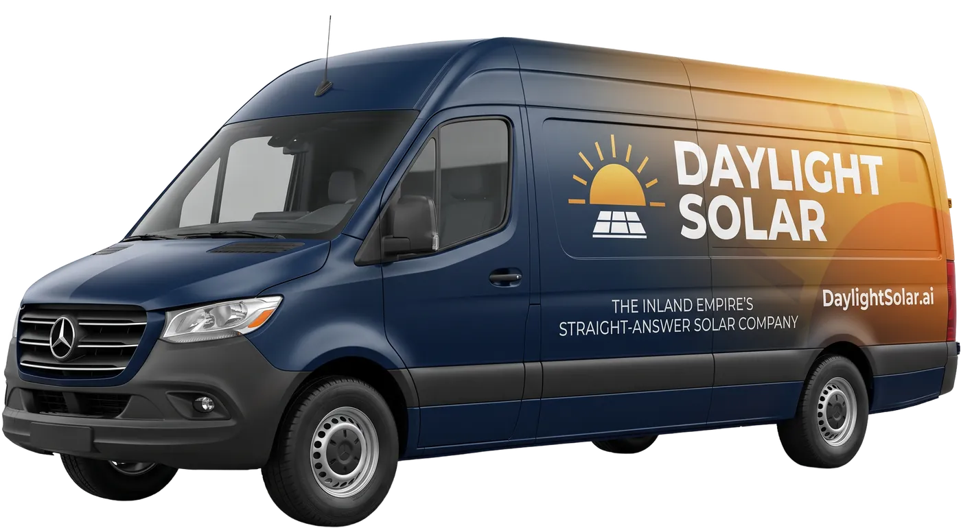 Daylight Solar wrapped Sprinter service van